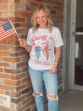 Load image into Gallery viewer, Party in the USA graphic tee// FINAL SALE