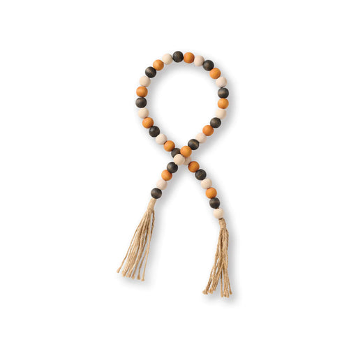 Neutral Fall Beaded Tassel