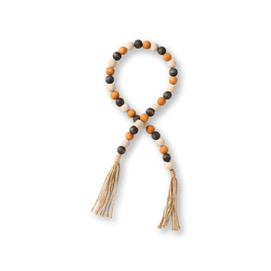 Neutral Fall Beaded Tassel