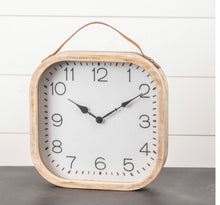 Load image into Gallery viewer, Square Hazel Clock