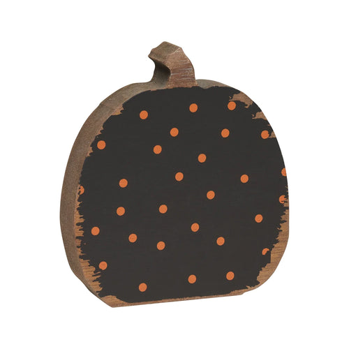 Black w/ Orange Dot Pumpkin Cutout