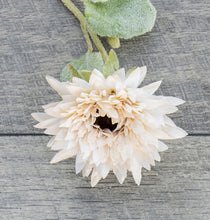Load image into Gallery viewer, Fall Cream Sunflower Stem