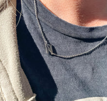 Load image into Gallery viewer, Dainty Sideways Initial Necklace