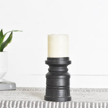 Load image into Gallery viewer, Black Pillar Candle Sticks