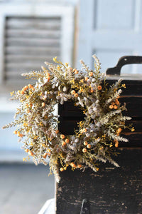 Mustard Pumpkin Berry Candle Ring Large