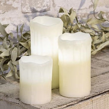 Load image into Gallery viewer, White Wax Drip Candles