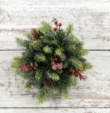 Load image into Gallery viewer, Frosted spruce cone &amp; berries