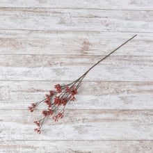 Load image into Gallery viewer, Red Flocked Spray
