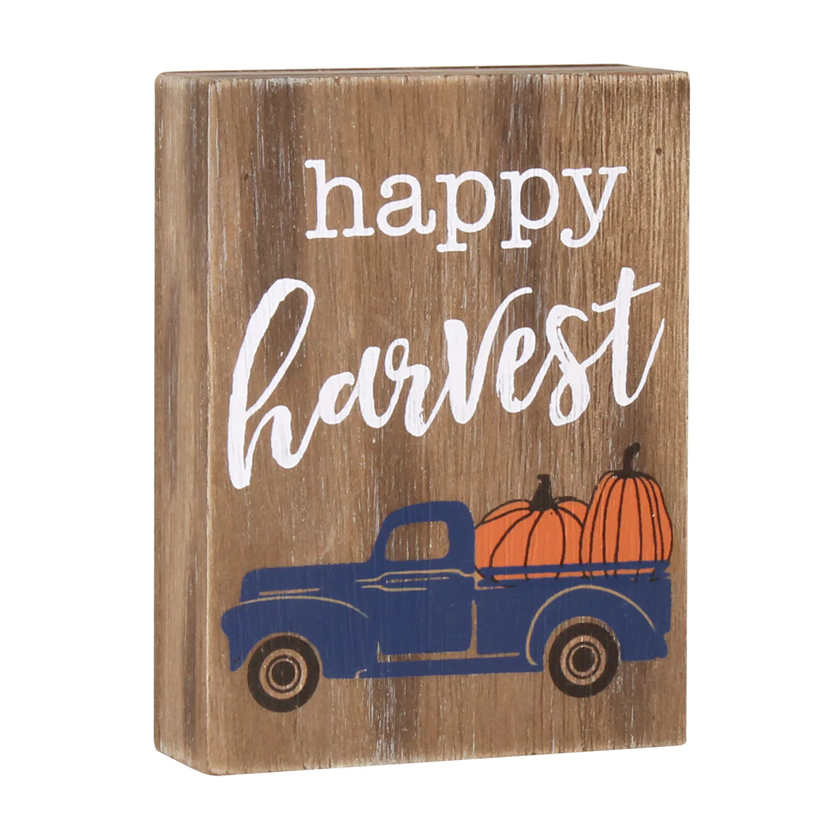 Harvest Navy Truck Block Sign