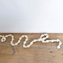 Load image into Gallery viewer, Ivory Pompom Christmas Garland