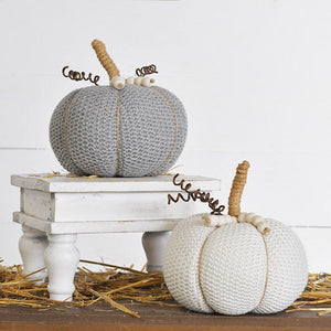 Chunky Waffle Knit Pumpkins