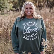 Load image into Gallery viewer, Support Local Olive Crewneck