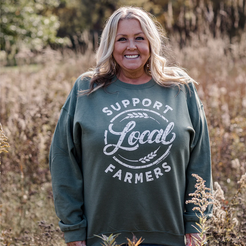 Support Local Olive Crewneck