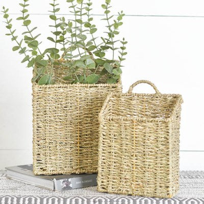 Metal Seagrass Hanging Baskets
